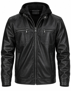 Veste en cuir pour homme de haute qualité, écologique, personnalisée, best-seller, nouvelle arrivée, légère, style streetwear d'hiver - Product Image 1