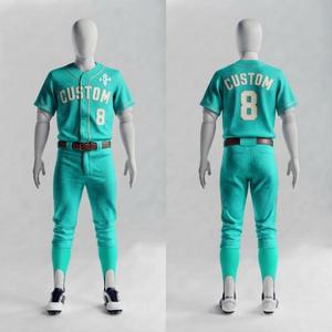 Conjunto de Uniforme de Béisbol 100% de Alta Calidad para Hombre con Logotipo Blanco, Manga Corta, Corte Regular, Impresión Sublimada 100% por RIVIAN ATLANTIC - Product Image 2