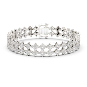 Wholesale 10K White <b>Gold</b> Diamond Bracelet Round Cut 5.12ct Natural Diamonds Luxury Fine Jewelry Wedding Gift Women - Product Image 1