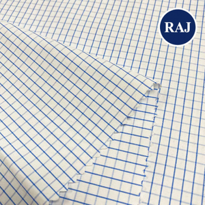 Durable Woven Anti Wrinkle Plain TC Yarn Dyed Shirting Fabric <b>Blended</b> Material for Boys Company Uniforms Office Shirts - Product Image 1