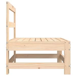Canapé de jardin en bois naturel massif, construction durable en pin et contreplaqué - Product Image 5