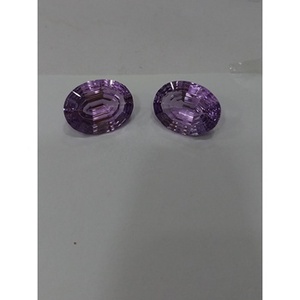 Gema Suelta de Amatista Rosa Semipreciosa, Corte Oval Cóncavo, Grado 3A, Tratada con Calor Natural, 15.70 Quilates, para Joyería - Product Image 3