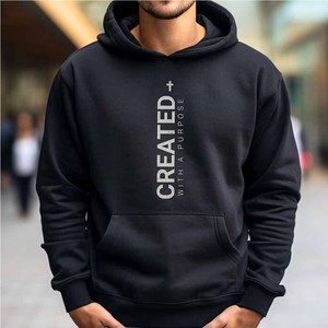 Sweat-shirt à capuche en coton French Terry pour hommes, femmes et jeunes, avec inscription « Jésus sauve la foi, l'espoir, l'amour », style chrétien - Product Image 3