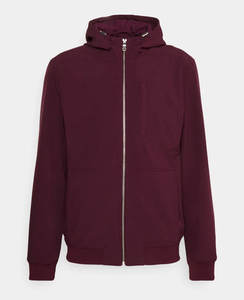 Veste Softshell Légère et Respirante pour Homme avec Capuche Col Montant Caractéristiques Extérieures Imperméables-Style High Street - Product Image 4