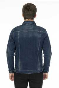 <b>Men</b>’s Casual Street Denim Jacket Slim Fit Premium Cotton Blue <b>Jean</b> Jacket For Modern Fashion And Everyday Wear - Product Image 2