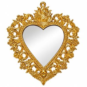 Miroir mural de luxe en or, style baroque vintage, motif soleil, cadre en métal, miroir décoratif orné pour la décoration. - Product Image 4