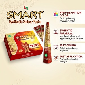 สีเพสต์สังเคราะห์ SMART ปลอดภัยต่อสิ่งแวดล้อม ติดทนนาน รูปทรงกรวย 35 กรัม ใช้งานง่าย ทาด้วยมือ สำหรับงานสักลายศิลปะบนร่างกาย - Product Image 1