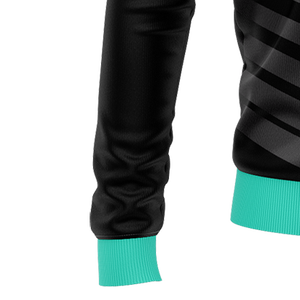 Sweat-shirt unisexe personnalisé à col zippé en coton gaufré, pull à capuche avec logo frontal, sweat-shirt brodé personnalisé pour homme à demi-zip - Product Image 3