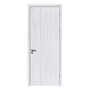 Stylish MDF Wooden Entry Door Contemporary Aesthetic Anti-Warping Reinforced Core Soundproof Energy Efficient Wooden Door - Product Image 2