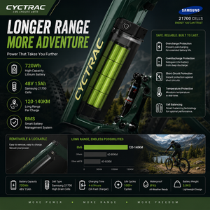Nouveau <span class=keywords><strong>VTT</strong></span> <span class=keywords><strong>électrique</strong></span> EM6 (3e génération) avec moteur central 500W, 48V, <span class=keywords><strong>12</strong></span> <span class=keywords><strong>vitesses</strong></span>, freins hydrauliques, cadre en alliage d'aluminium, finition noir mat - Product Image 3