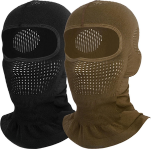 Pasamontañas Negro Unisex Premium, Cubre Rostro Completo, Transpirable, Impermeable, para Esquí al Aire Libre, Talla Adulto 56-58CM - Product Image 5