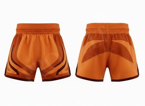 Shorts de Muay Thai personnalisés Pro Felt, équipement de boxe, combat, entraînement MMA, légers, confortables, logo brodé. - Product Image 4