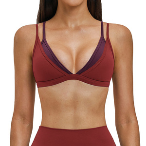 Custom Seamless Women Sports Bra Comfortable Stretch Activewear For Running Fitness Gym Training <b>Crop</b> <b>Top</b> - Product Image 4