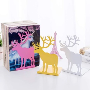 Metal Car <b>Bookends</b> Set Of 2 Gold Plated Sculptural Design Modern Rectangle Shape For Home Office Decor - Product Image 4