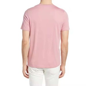Camiseta de Verano 100% Algodón, Corte Ajustado, Manga Corta, Cuello Redondo, Estilo Deportivo, Colores en Contraste, Tallas Personalizadas - Product Image 5