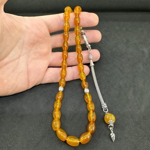 ลูกประคำมุสลิมแท้ ทำมือ ลูกปัดเรซิ่นรักษ์โลก พร้อมสีที่ปรับแต่งได้ สำหรับการสวดมนต์ประจำวัน งานฝีมือเหนือกาลเวลา วาดลายด้วยมือ - Product Image 4