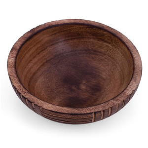 Mango Wood Serving Bowl <b>for</b> Dry Fruits Chips Snack Hot <b>Sale</b> Decorative Bowl <b>for</b> Storage Organizer Kitchen Living Room <b>Home</b> Decor - Product Image 6