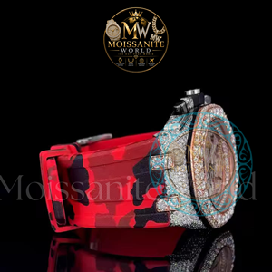 Reloj de diamantes Moissanite con incrustaciones de circonitas, estilo hip hop, de lujo, para hombre, disponible al mejor precio del mercado. - Product Image 2