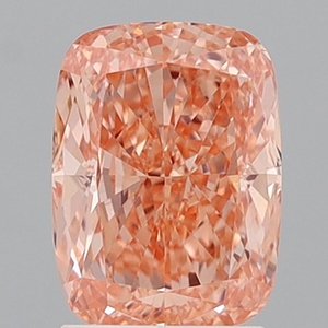 2.34ct Cushion Cut Lab Grown Diamond Fancy Intense Pinkish Orange VS1 IGI Certified CVD Loose Diamond Wholesale for Jewelry Mak - Product Image 1