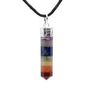 Colgante de Cristal de los Siete Chakras al por Mayor, Piedra Preciosa Natural, Tema de Hadas, Decoración para el Hogar, Regalo - Product Image 1