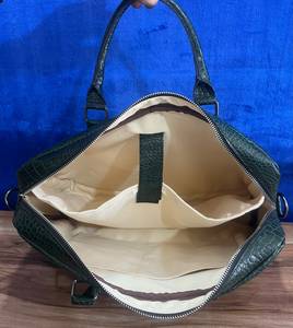 RABADA LMBG Genuine Leather <b>Messenger</b> <b>Bag</b> Large Size Buckle Closure Durable Alligator Pattern Fashion <b>Men's</b> Business Use Chains - Product Image 4