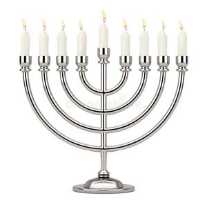Ménorah de Hanouka, Hanukiah, Ménorah à 9 bougies, Porte-bougie juif, Décoration de Hanouka, Festival des Lumières, Judaica, Religieux - Product Image 6