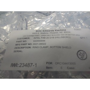 AMAT 0021-08322 แหวนรัด, แผ่นป้องกันด้านล่าง, 111773 - อุปกรณ์และอะไหล่เซมิคอนดักเตอร์ระดับโลกที่เชื่อถือได้ - Product Image 1