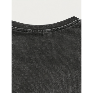 Black <b>Flame</b> Print Cotton T-<b>Shirt</b> Set Casual Summer Outfit Breathable Knitted Two-Piece Short Sleeve With Shorts - Product Image 6