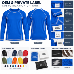 Rashguard de BJJ MMA para Niños, Manga Larga, Compresión, Secado Rápido, UPF50+, Impermeable, Spandex Antidesgarro para Grappling y Sparring sin Gi - Product Image 6