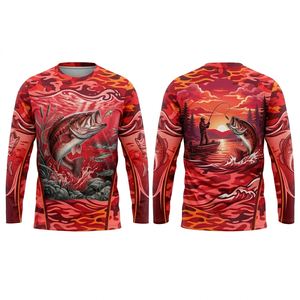 Camiseta de Pesca Personalizada con Sublimación Completa, Uniforme de Pesca de Manga Larga, Ropa Deportiva para Pesca al Aire Libre - Product Image 3