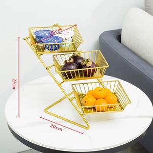 Panier à fruits unique en métal, adapté aux petits appartements et aux maisons spacieuses, ses lignes épurées créent un aspect élégant et soigné. - Product Image 2