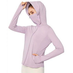 Top 5 Chaqueta con Capucha y Protección Solar UPF 50+ para Mujer, Cortavientos, Ligera, de Manga Larga, con Máscara, Venta al Por Mayor de Fábrica - Product Image 1