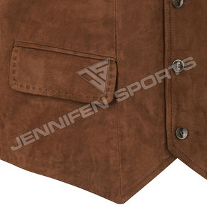 Nuevo Chaleco Masculino Personalizado con Múltiples Bolsillos, Chaleco Casual al por Mayor para Hombre, Chaleco de Caza de Piel Sintética/Lana para Hombre - Product Image 3