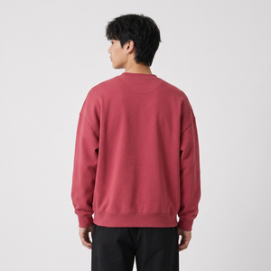 Custom screen print heavyweight <b>crewneck</b> with embroidery and custom clothing for US streetwear brands - Product Image 6