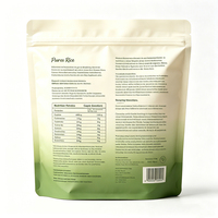 Sacs à riz personnalisés à faible MOQ, sacs en plastique de qualité alimentaire pour riz, vides avec logo, sacs Mylar pour emballage de riz de 1 kg, sacs d'emballage
