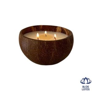 Bougie en Coque de Noix de Coco de Haute Qualité, Meilleure Vente, Écologique et Durable, Cire de Soja, Aromathérapie, Décoration d'Intérieur, Fabrication en Usine - Product Image 1