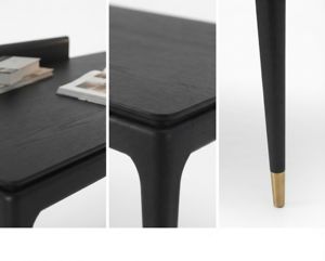VIHygee Modern Luxury <b>Solid</b> <b>Wood</b> Executive <b>Desk</b> Set - Product Image 4