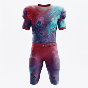 Uniforme de Fútbol Americano Personalizado para Equipo, Jersey Sublimado Ligero y Pantalones de Fútbol Americano, Perfecto para la Liga y el Entrenamiento Diario - Product Image 1