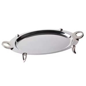 Plateau de service décoratif moderne en métal pour maisons de luxe, bureaux et restaurants, ajoutant de la beauté aux espaces intérieurs au quotidien. - Product Image 5