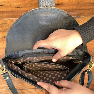 กระเป๋าสะพายหนังวัวสำหรับผู้หญิง, กระเป๋าคาดลำตัวหนังแท้หรูหราสินค้าออกใหม่ - Product Image 6