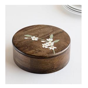 Boîte à chapati incurvée en bois écologique et durable antiadhésive avec casserole de cuisine offerte pour le stockage et le service des rotis chauds - Product Image 1