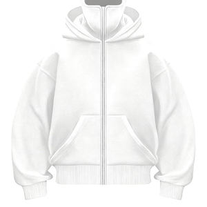 เสื้อฮู้ดกันลมแบบมีหน้ากากสำหรับผู้ชาย สั่งทำขายส่ง ผ้าฟลีซ ซิปคู่คลุมหน้าเต็มตัว สไตล์นินจา สำหรับใส่ในฤดูหนาว เหมาะสำหรับสตรีทแวร์ - Product Image 3