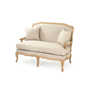 Ensemble de canapés en teck massif de style moderne pour salon et extérieur avec pieds en bois - Product Image 2