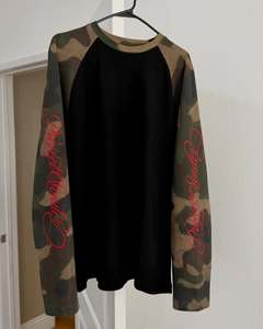 Men's Camouflage Waffle <b>Raglan</b> Long <b>Sleeve</b> <b>T</b>-<b>Shirt</b> O-Neck Knitted Quick Dry Anti-Wrinkle Front Streetwear Oversized 100% - Product Image 5