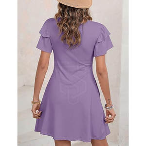 Vestido de Verano sin Mangas hasta la Rodilla de Alta Calidad para Mujer, Hecho en Pakistán, de Poliéster/Algodón, para Uso Casual, Personalizado - Product Image 2