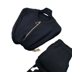 ชุดวอร์มลำลองสำหรับผู้หญิงแฟชั่นใหม่2025ชุดวอร์มเซ็กซี่3ชิ้นพร้อมเสื้อกั๊กแขนยาวกางเกงถักเอวยางยืดมีซิป - Product Image 4