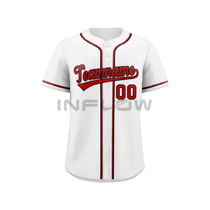 Wholesale Custom Baseball Jersey Men's Baseball and Youth Softball Uniform Custom Printed Short Sleeve Jersey Direct Factory - Product Image 3