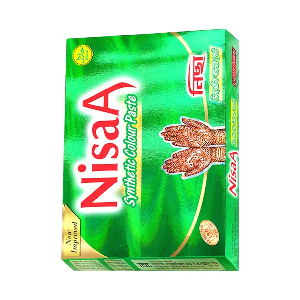 प्राकृतिक मेहंदी शंकु बहुरंगा स्मार्ट Nisaa मेहंदी पेस्ट निर्यात अच्छी गुणवत्ता अस्थायी टैटू कावेरी में पेस्ट थोक कम कीमत