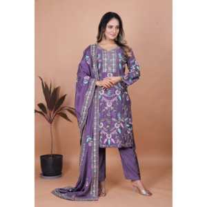 Designer XL <b>Suit</b> Set with Sequence Embroidered Work - Product Image 5