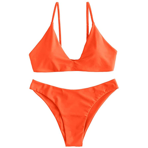 Custom Logo New Arrival Women's High Quality 2 Piece Print <b>Bikini</b> Set Quick Dry Breathable Eco-Friendly Swimwear - Product Image 5